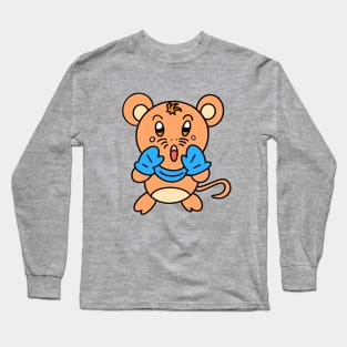 Kawaii cartoon mouse Long Sleeve T-Shirt